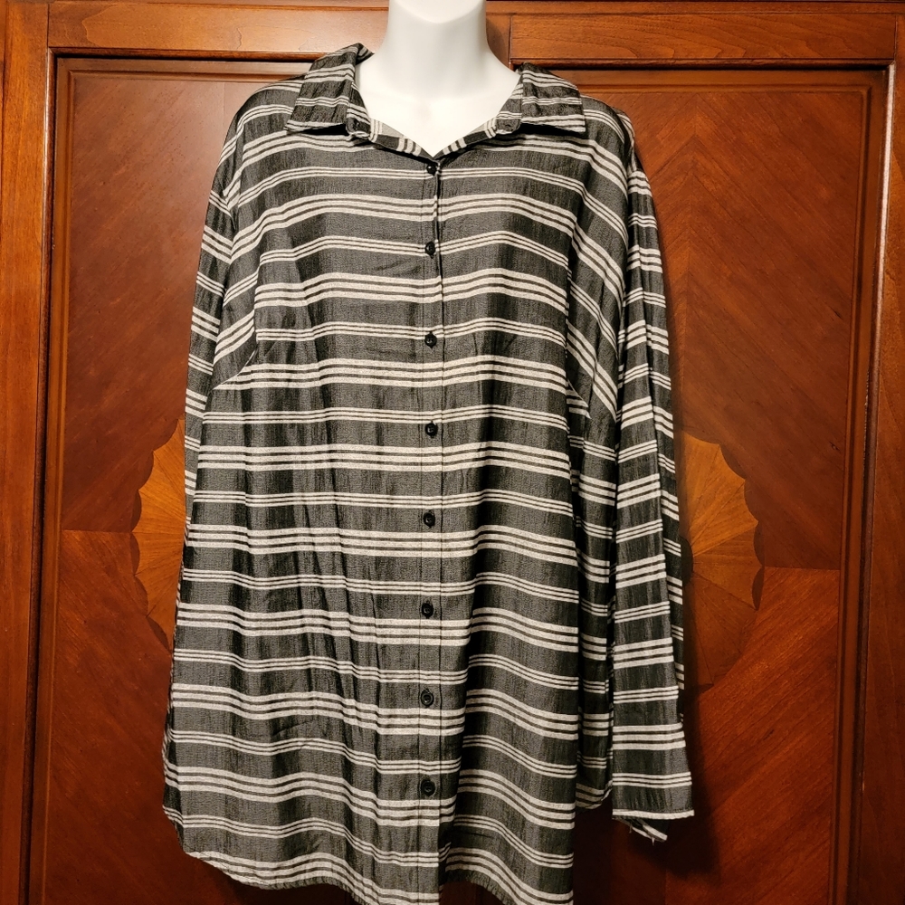 Lularoe Denim Chambray Valentina 2X